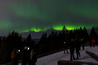 Grefsenkollen i Oslo er et av stedene der det kan bli gode muligheter for å se og fotografere nordlys denne vinteren.