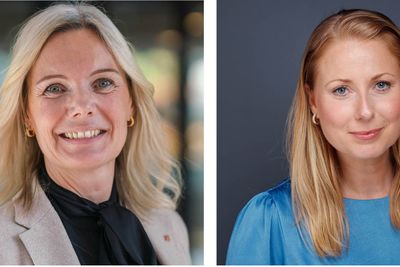 To Kongsberg-direktører er med på prestisjelisten Lloyd's List: Administrerende direktør Lisa Edvardsen Haugan (t.v) og An-Magritt Tinlund Ryste, direktør for neste generasjon skip og autonomi.