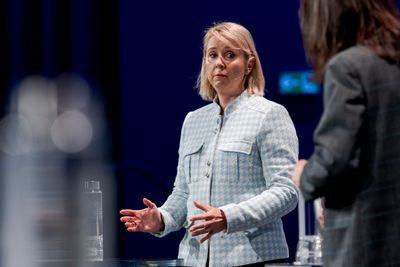 Tidligere NSM-direktør Sofie Nystrøm vurderte risikoen ved lånet som håndterbar, og antok at NSMs budsjetter uansett ville øke. Her fra Attack-konferansen 10. oktober i år.