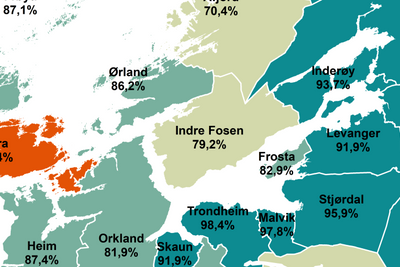 Mange kommuner vil få opp bredbåndsdekninga når prosjektene Trøndelag fylkeskommune nå har inngått kontrakt om, står ferdig, etter planen i 2025.