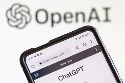 Stuttgart, Germany - April 14, 2023: ChatGPT artificial intelligence AI Chat GPT with OpenAI logo in Stuttgart, Germany.