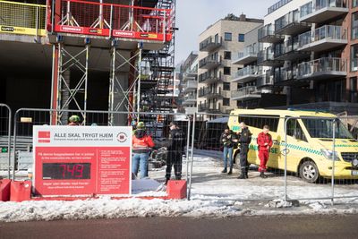 En arbeidsulykke i 2020 på en byggeplass i Frysjaparken i Oslo, ga ingen alvorlige skade.