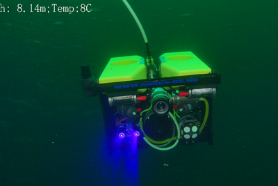 Posisjonssystemet er et gjennombrudd for undervannsfarkoster, mener Sintef. Bildet er fra da de testet ut lasersensor istedenfor DVL. 