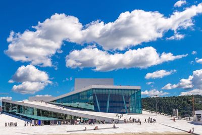 The Norwegian National Opera and Ballet, and the national opera theatre in Norway in Oslo, Norway in ...