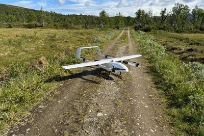 I to dager fløy en Mugin VTOL-drone rundt i Røros-traktene på utkikk etter reinflokker.