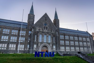 Hovedbygningen på Campus Gløshaugen ved NTNU i Trondheim.