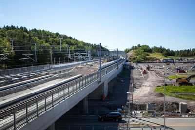 Et av prosjektene som kan rammes av forsinkelsene, er utbyggingen av Vestfoldbanen mellom Nykirke og Barkåker. 