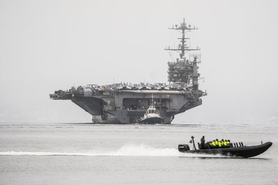 USS Harry S. Truman avslutter sitt besøk i Oslo.