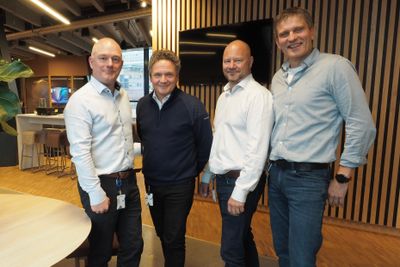 Den nye ledergruppen i Buypass består av Ole Jacob Schjerven (t.v.), Eigil Tapio Skorve, Vidar Holm og Harald Størseth.