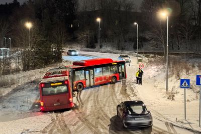 Store mengder snø på Sørlandet førte til vanskelige kjøreforhold mandag. Natt til tirsdag har det gått rolig for seg på veiene, opplyser politiet. 