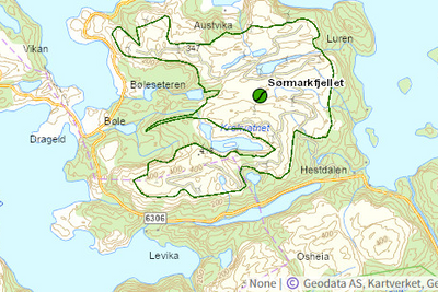 Folk blir bedt om å holde seg unna Sørmarkfjellet vindpark etter hendelsen.