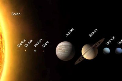 Slik kommer stjernehimmelen til å se ut i Oslo klokken 18.35 fredag 28 februar. Uranus og Neptun vil kun vises svakt.