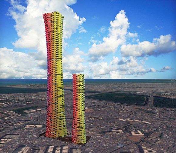 Slik ville Containerscraper-tårnene blitt et nytt landemerke i Mumbai.