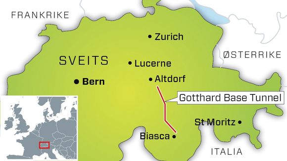 Togstrekningen utgjør en del av hovedforbindelsen mellom Sentral-Europa og Italia.