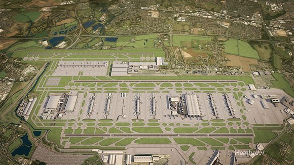Heathrow utenfor London er verdens tredje travleste lufthavn målt i passasjerer. Etter mye om og men ligger det nå an til at Heathrow bygges ut med en tredje rullebane og en ny terminal nord for det eksisterende anlegget.