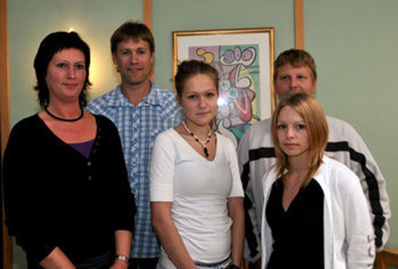 Fra venstre: Trude Helen Flak,Thor Steinsland, Erma Bratic, Tonje Kvalvik og Roger Skogberget.