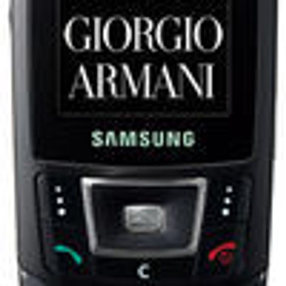 Samsungs Armani-mobil.