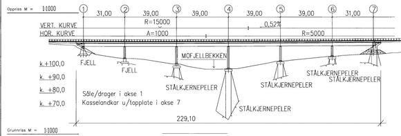 Skjeggastadbrua brutegning