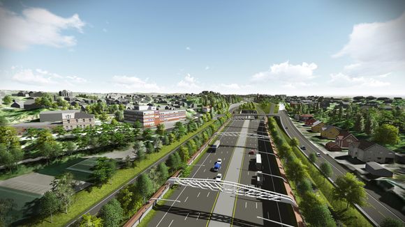 Statens vegvesen ønsker å utvide E18 Vedtkorridoren og å legge store deler av veien i tunnel under Høvik.