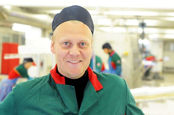 JFabrikksjef Jón Thor Klemensson ved Gryllefjord Seafood