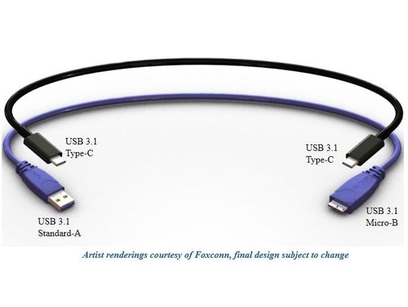 Den nye kabelen støtter USB 3.1, den nyeste USB-standarden med hastigheter på 10 Gbps, og strømforsyning på opp til 100 watt.