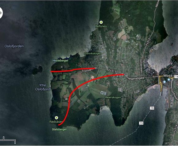 Her frykter aksjonistene på Jeløy at de nye veiene over Oslofjorden kan komme.
