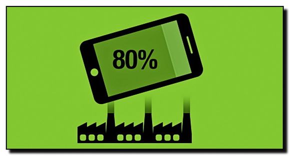 Selve produksjonen står for 80 prosent av det såkalte miljøavtrykket i livssyklusen til en mobiltelefon, ifølge rapporten fra Greenpeace.