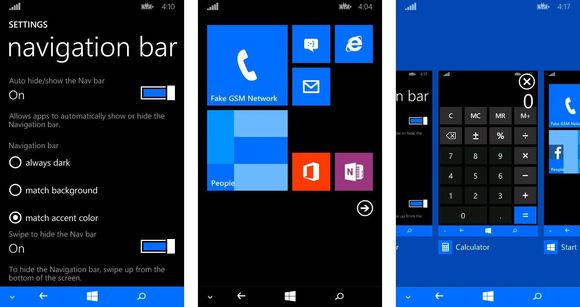 Windows Phone 8.1 skal komme med støtte for navigasjonstaster på skjermen i stedet for fysisk på fremsiden av telefonen.