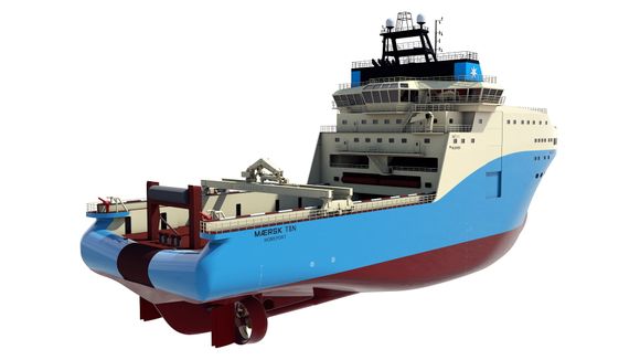 Maersk-fartøyene skal ha en vinsj på 500 tonn og er designet for dypvannsoperasjoner.