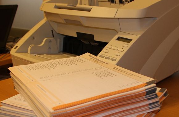 PREMIÈRE: Stortingsvalget byr på première for det nye elektroniske valgadministrative systemet EVA, som skal sørge for rask scanning og opptelling.