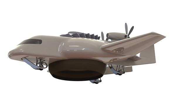 Med to vanlige propeller i bakenden, heliumtanker, helikopterrotor, luftpute og fjærlette komposittmaterialer kombinerer ESTOLAS-prosjektet kjente teknologier.