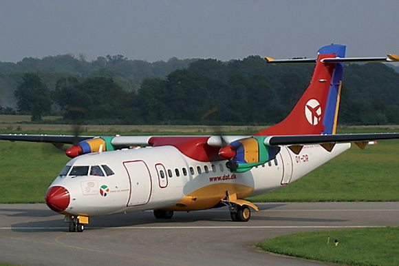 Det var et slikt ATR 42 som fikk problemer under avgang fra Flesland for fem år siden.