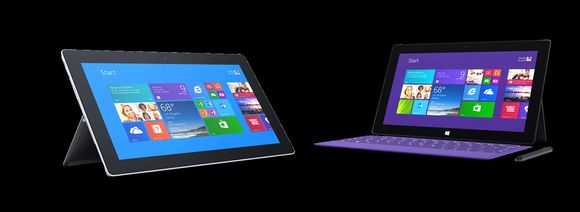 Nye: Surface 2 og Surface Pro 2.