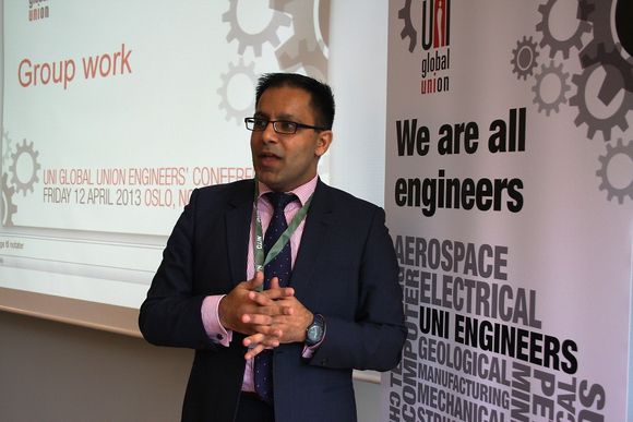 Pav Akhtar er direktør for UNI Professionals &amp; Managers og deltok også på konferansen.