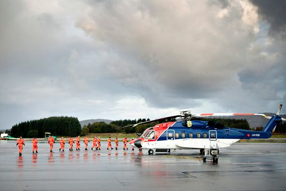Hørselsskader: Piloter­ helt ned i 30-årene har blitt uføre etter å ha flydd lange turer til Ekofisk og Valhall med helikoptertypen S-92. Foto: Per Erlien Dalløkken