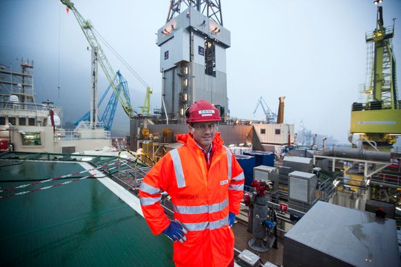 Stolt rigger: Jørgen Arnesen er direktør for COSL ­Drilling Europa, og ­har nå fraktet hjem sin tredje borerigg.