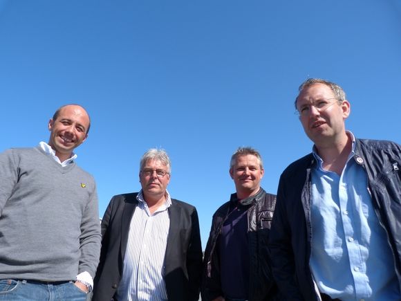 Grunderne av MD Group er en gjeng med fiskere og representanter fra olje- og seismikkindustrien. Fra venstre: Kristian Dalseide, Steinar Heimtun, Tore Halvorsen og Ole K. Torsvik.