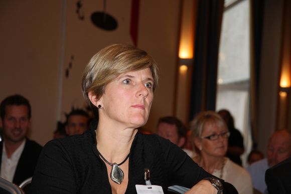 URO: Styreleder i Norsk Industris Maritim bransjeforening, Kjersti Kleven, er bekymret for konsekvensene av finansuro i Europa og uavklart situasjon for norsk eksportfinans.