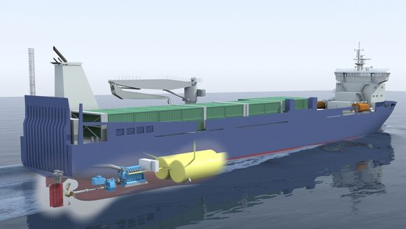Lokalfrakt: LNG-tanker og gasshåndteringssytem for LNG-drevet fraktskip med Rolls-Royce-motorer.