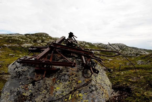 GAMMEL INFRASTRUKTUR: Naturen i området der den nye linjen bygges er ikke helt urørt - her har det blitt overført kraft før. FOTO: Øyvind Lie