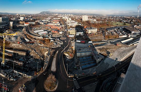 BYGGES: Økern er et naturlig sentrum i en revitalisert utgave av Groruddalen.