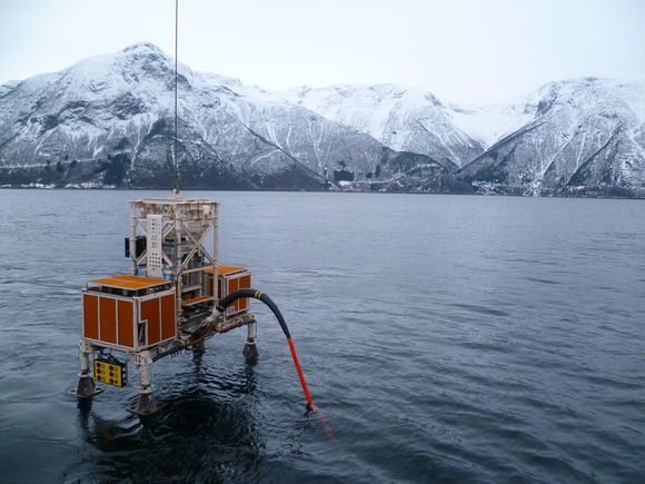 ROBOTSVEISING: Denne sveisemaskinen fungerer på over 1000 meters dyp.