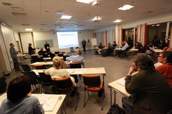 Deltagere fra de fleste verdenshjørner var invitert til Tromsø for å markere at Nasjonalt senter for samhandling og telemedisin er blitt ambassadørplattform for e-helse for den europeiske romorganisasjonen. (FOTO: Stein Jarle Olsen)