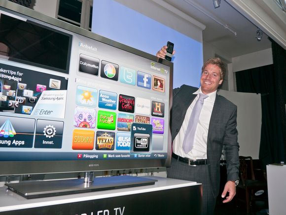 INTERNETT-TV Produktsjef for TV Paal Anders Jansen i Samsung Norge tror 9-serien blir en storselger.