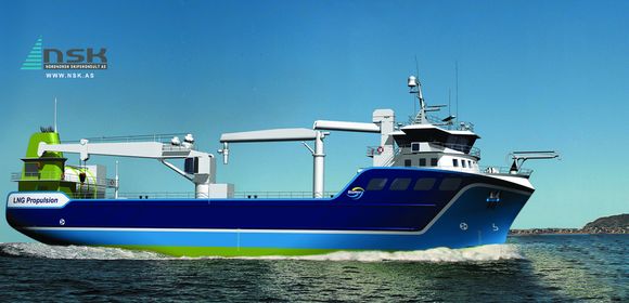 LNG og/eller diesel FØRSTE MED FOR: Dette skipet bygges nå i Tyrkia og får nyeste generasjon LNG-motor med lave utslipp.