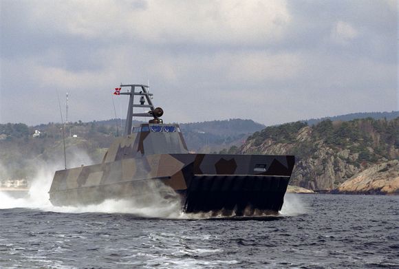 HOVEDBESTYKNING: Naval Strike Missile er hovedvåpenet om bord på den nye Skjold-klassen MTB-er.
