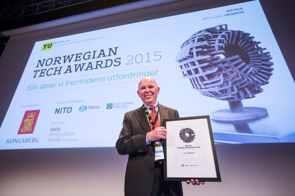 Bjørseth fikk prisen på Norwegian Tech Awards-konferansen torsdag.