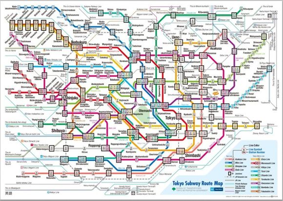I Tokyo transporterer t-banen seks millioner passasjerer hver eneste dag.