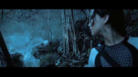 Dødelig: Den giftige tåken som jager deltagerne i The Hunger Games gjennom skogen, er laget av Anette Gjertsen.