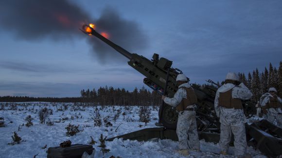 M777 på Rena. <i>Foto: Anette Ask/Forsvaret</i>